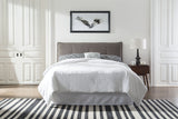 Adona Upholstered Full Headboard in Dolphin Linen - Ornate Home