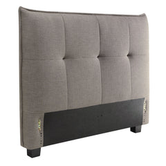 Adona Upholstered Full Headboard in Dolphin Linen - Ornate Home