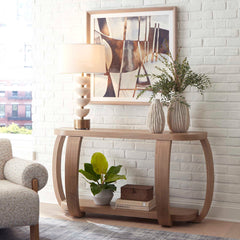 Adona Woodtone Wood Console Table - Ornate Home