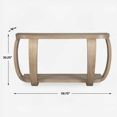 Adona Woodtone Wood Console Table - Ornate Home