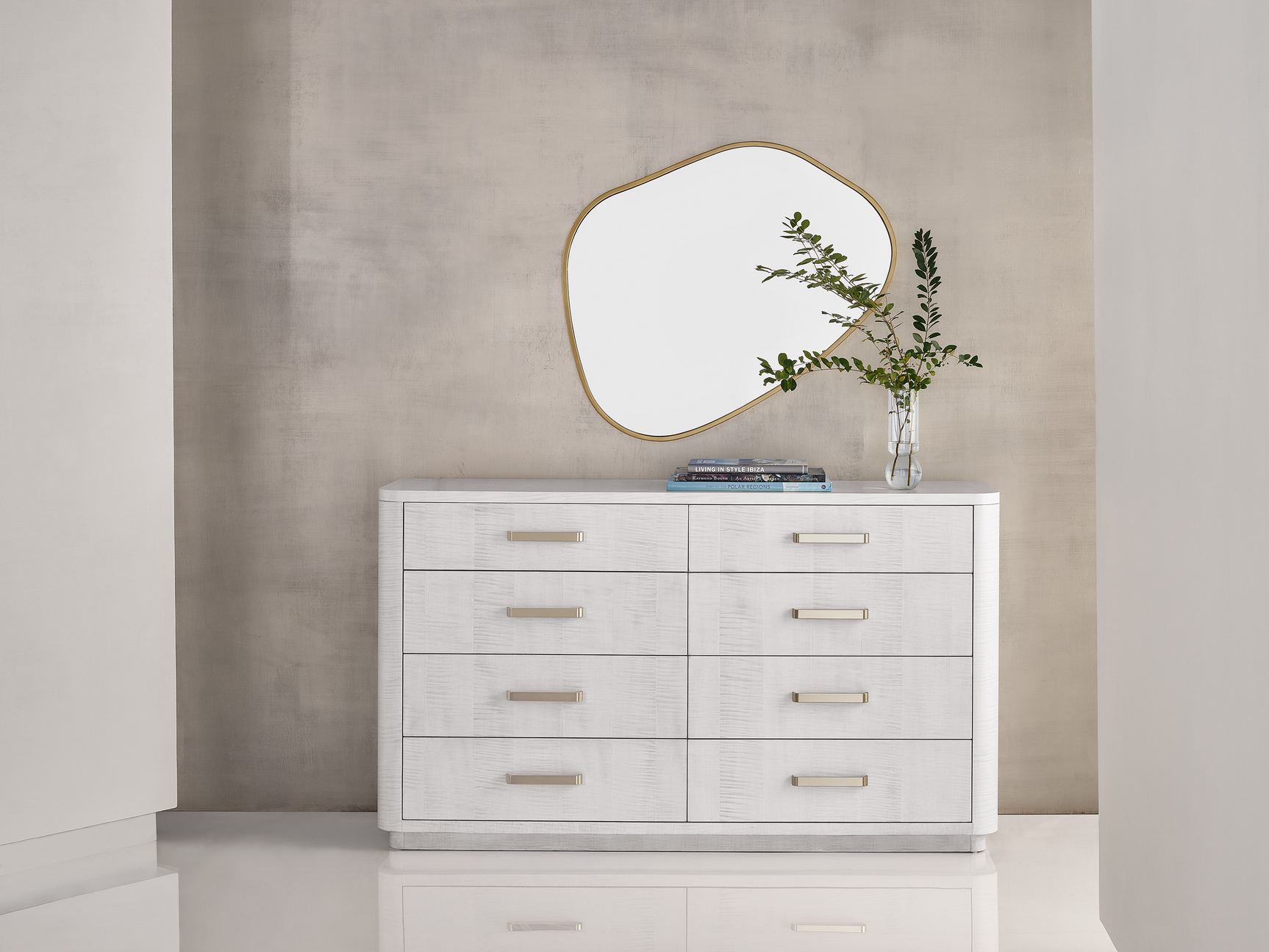 Adore White Sycamore Drawer Dresser - Ornate Home