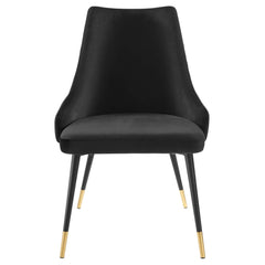 Adorn Black Performance Velvet Dining Side Chair (Set of 2) - Ornate Home