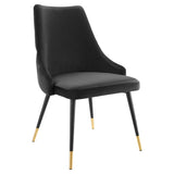 Adorn Black Tufted Performance Velvet Dining Side Chair - Ornate Home