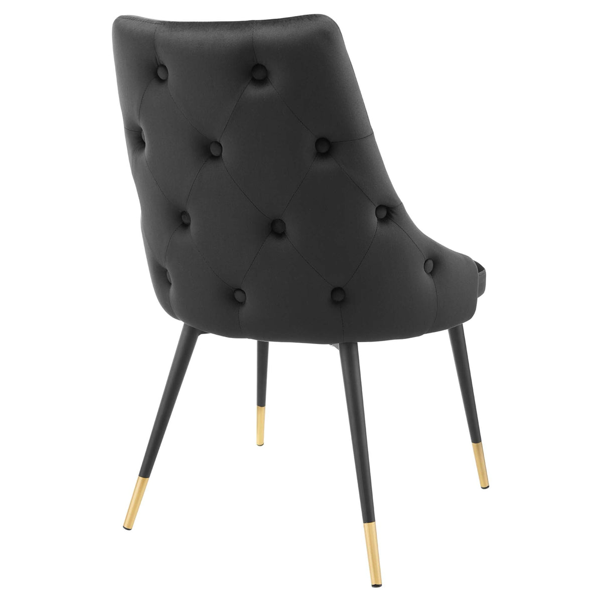 Adorn Black Tufted Performance Velvet Dining Side Chair - Ornate Home