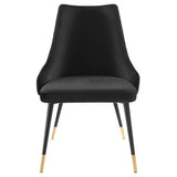 Adorn Black Tufted Performance Velvet Dining Side Chair - Ornate Home