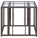 Adri Black Nickel 2-piece Coffee and End Table Set - Ornate Home