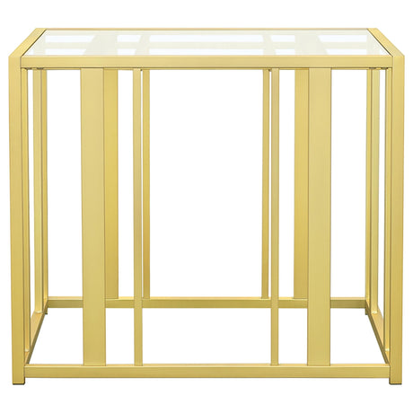 Adri Matte Brass 2-piece Coffee and End Table Set - Ornate Home