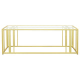 Adri Matte Brass 2-piece Coffee and End Table Set - Ornate Home