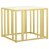 Adri Matte Brass 3-piece Coffee and End Table Set - Ornate Home