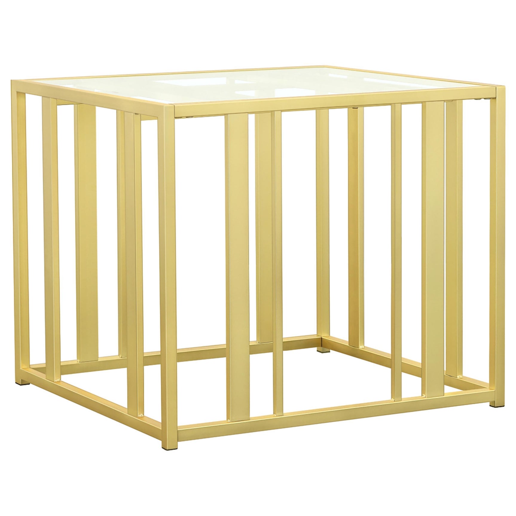 Adri Matte Brass 3-piece Coffee and End Table Set - Ornate Home