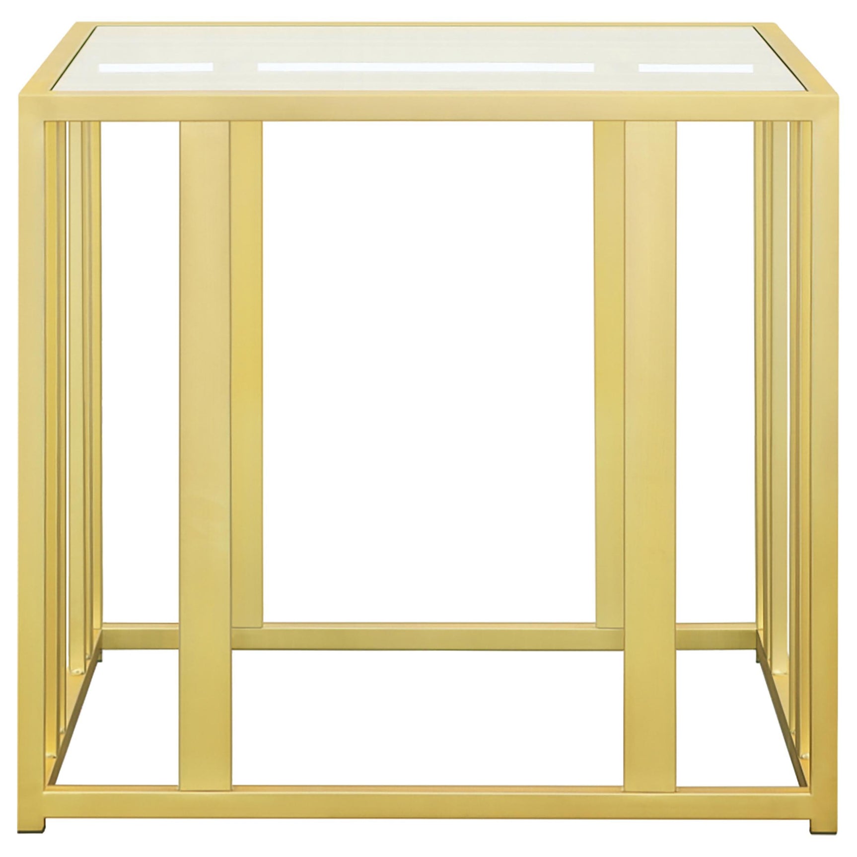 Adri Matte Brass 3-piece Coffee and End Table Set - Ornate Home