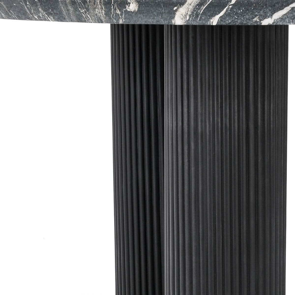 Adrian Black Outdoor Round Dining Table - Ornate Home