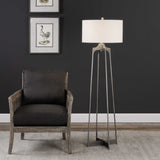Adrian Silver Modern Floor Lamp - Ornate Home