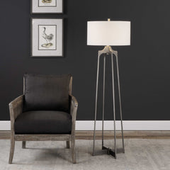 Adrian Silver Modern Floor Lamp - Ornate Home