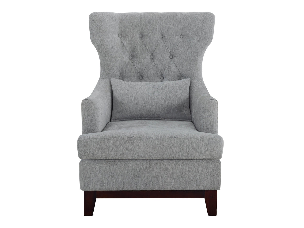 Adriano Light Gray Accent Chair - Ornate Home