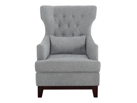 Adriano Light Gray Accent Chair - Ornate Home