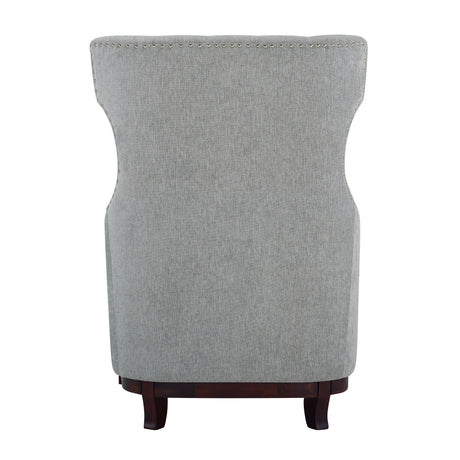 Adriano Light Gray Accent Chair - Ornate Home