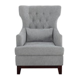 Adriano Light Gray Accent Chair - Ornate Home