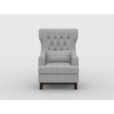 Adriano Light Gray Accent Chair - Ornate Home