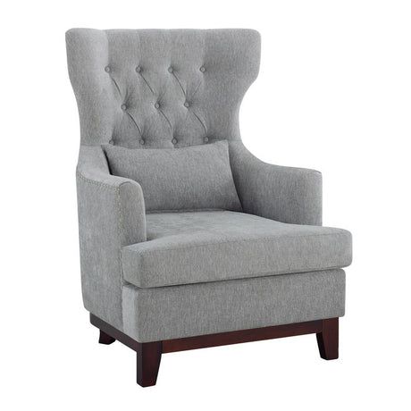 Adriano Light Gray Accent Chair - Ornate Home