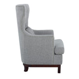 Adriano Light Gray Accent Chair - Ornate Home