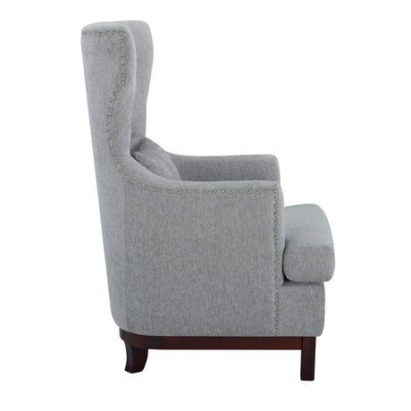 Adriano Light Gray Accent Chair - Ornate Home