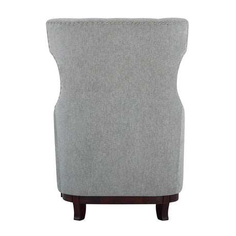 Adriano Light Gray Accent Chair - Ornate Home