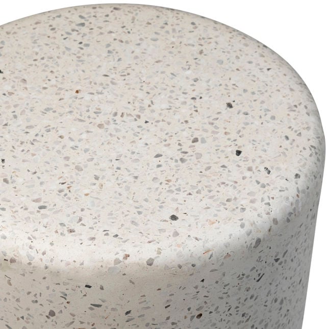 Adriti Off White Outdoor Side Table - Ornate Home