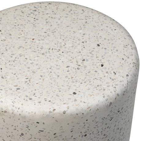 Adriti Off White Outdoor Side Table - Ornate Home