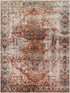 Adtugan Vintage Flat Pile Washable Rug - Ornate Home