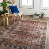 Adtugan Vintage Flat Pile Washable Rug - Ornate Home