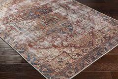 Adtugan Vintage Flat Pile Washable Rug - Ornate Home