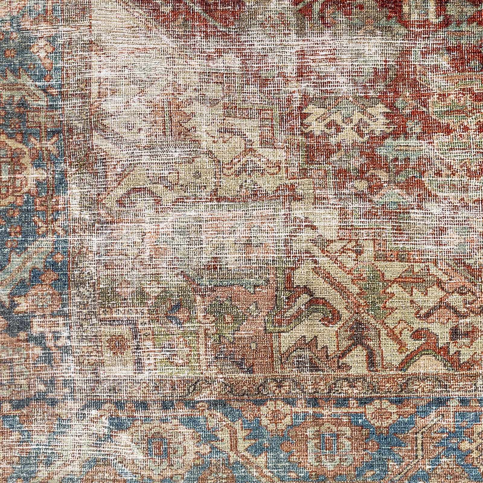 Adtugan Vintage Flat Pile Washable Rug - Ornate Home