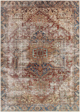 Adtugan Vintage Flat Pile Washable Rug - Ornate Home