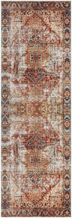 Adtugan Vintage Flat Pile Washable Rug - Ornate Home