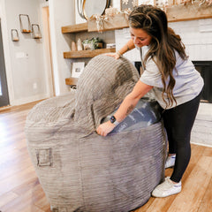 Adult Bean Bag Chair - Full - NEST Terry Corduroy - Ornate Home