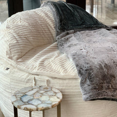 Adult Bean Bag Chair - Full - NEST Terry Corduroy - Ornate Home