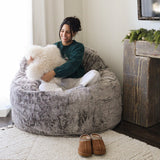 Adult Bean Bag Chair - King - NEST Chinchilla - Ornate Home