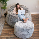 Adult Bean Bag Chair - Queen - NEST Chinchilla - Ornate Home