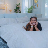 Adult Bean Bag Chair - Queen - NEST Chinchilla - Ornate Home