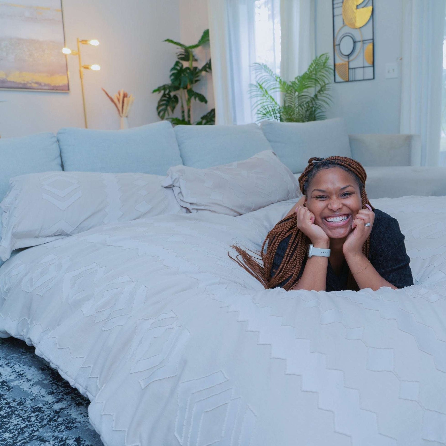 Adult Bean Bag Chair - Queen - NEST Terry Corduroy - Ornate Home