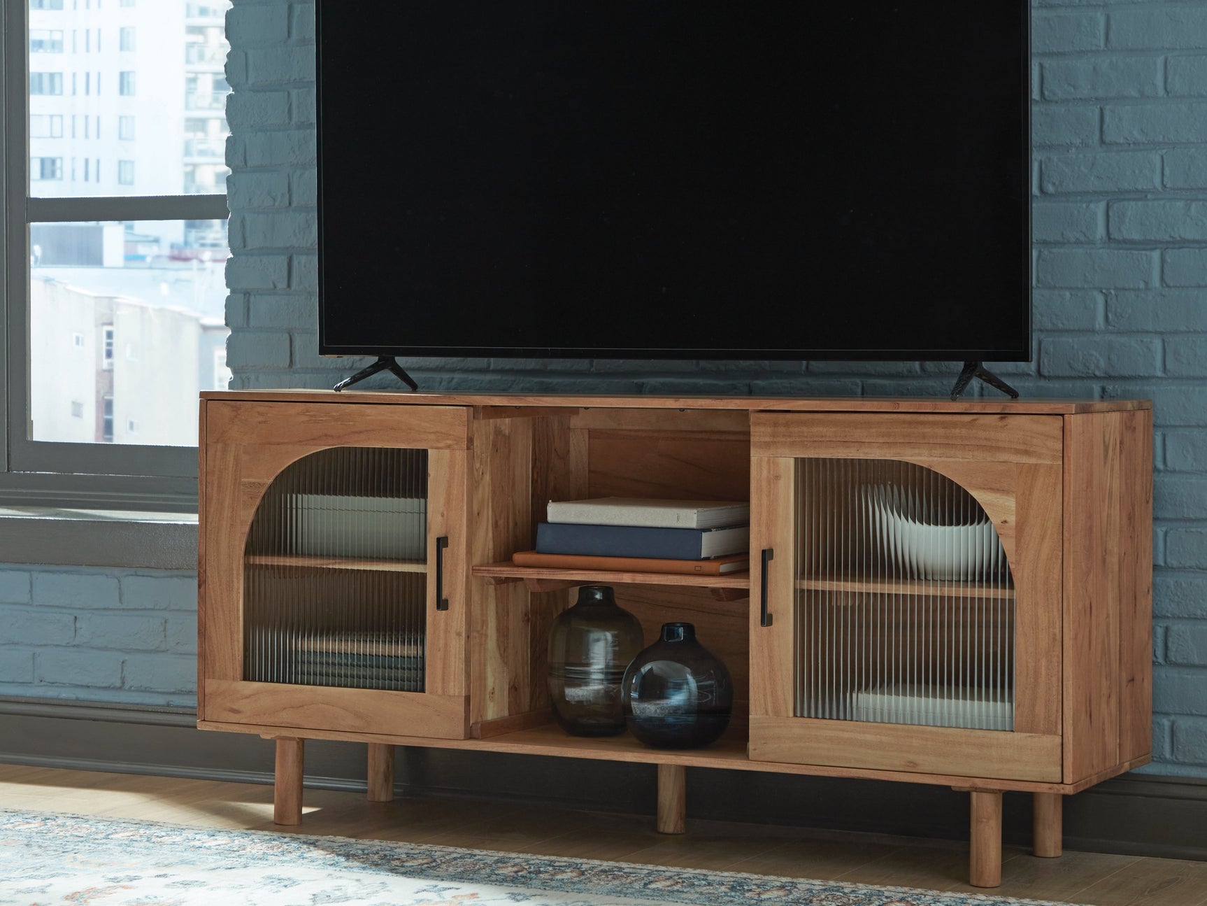 Adway Natural Brown Accent Cabinet (Online Special Price) - Ornate Home