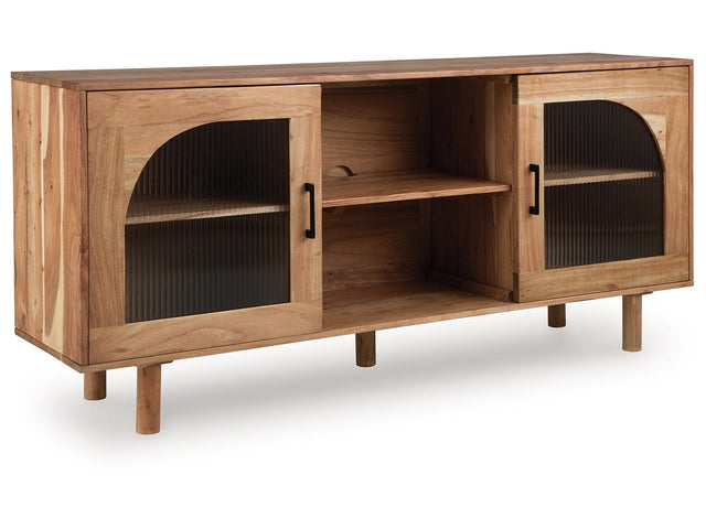 Adway Natural Brown Accent Cabinet - Ornate Home