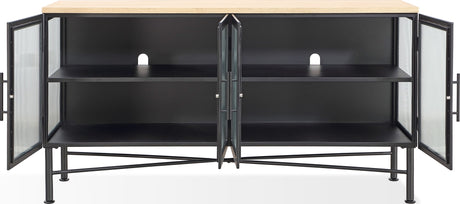 Aere Natural Ash/Black Sideboard - Ornate Home