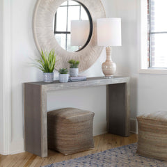 Aerina Aged Gray Console Table - Ornate Home