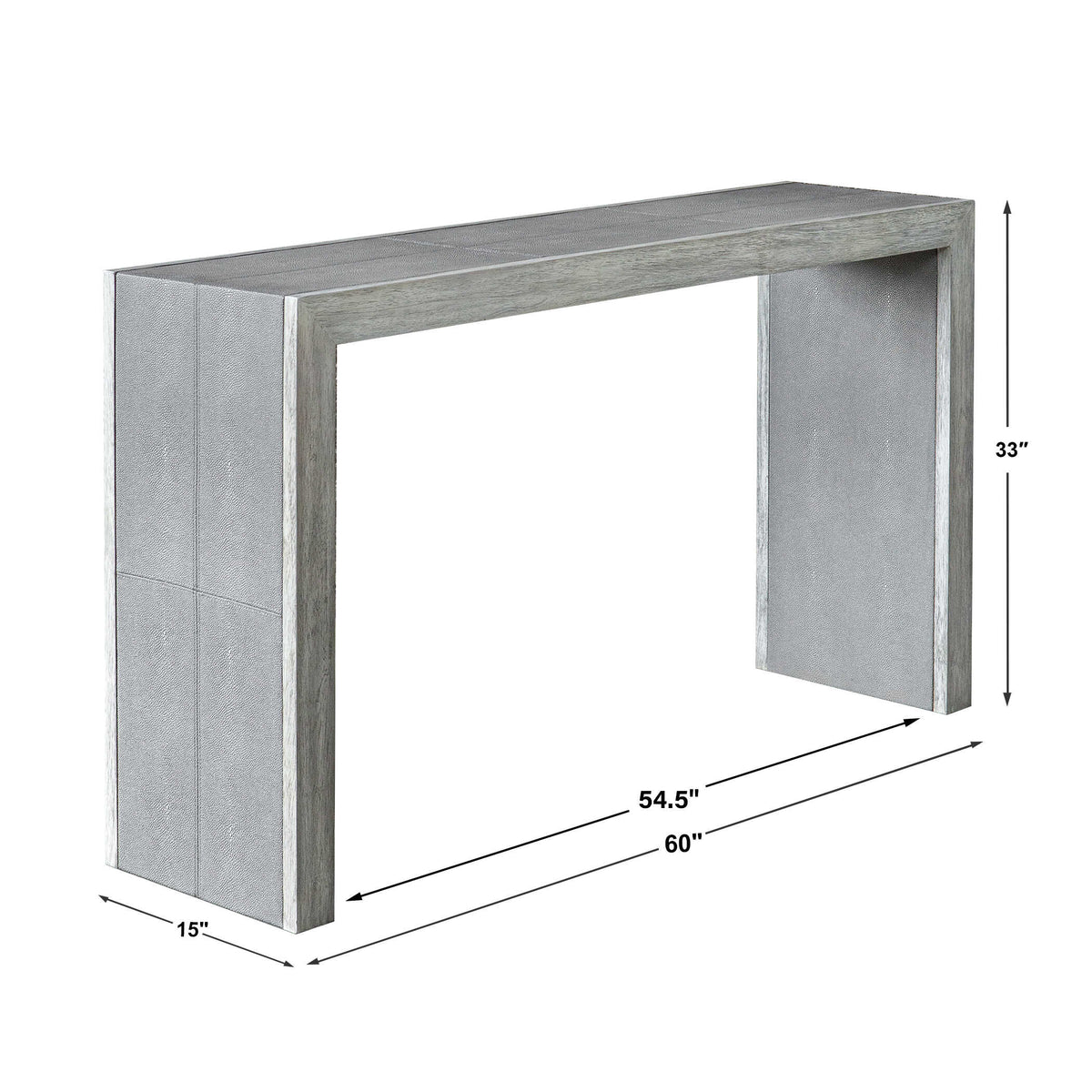 Aerina Aged Gray Console Table - Ornate Home