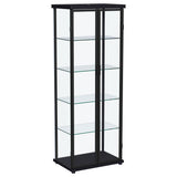 Aero Black Curio Cabinet - Ornate Home