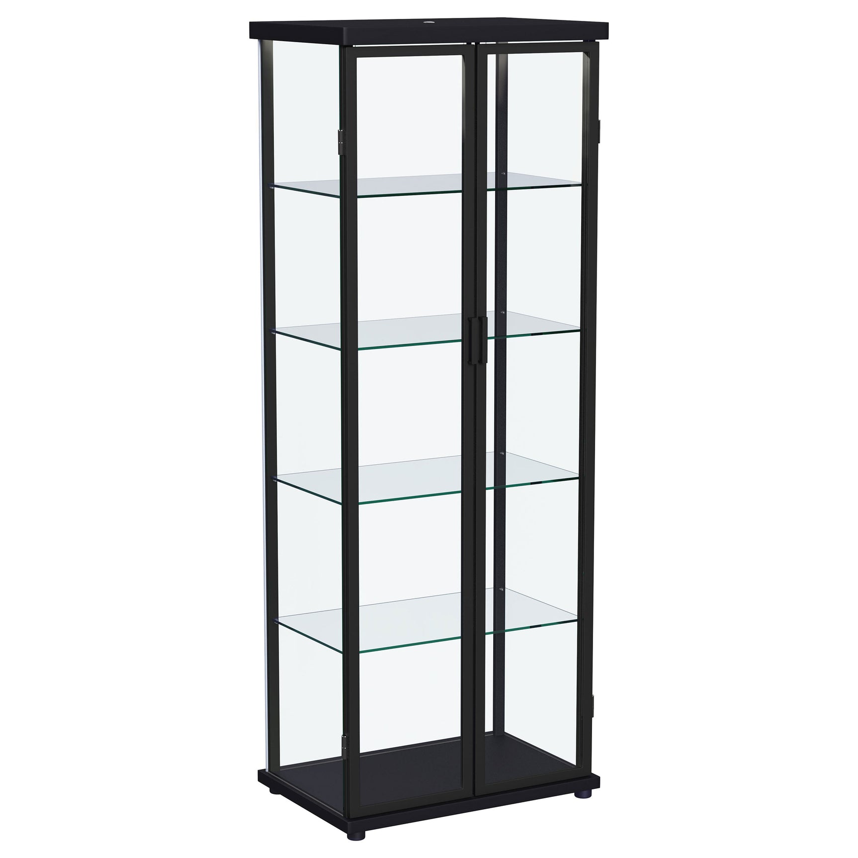 Aero Black Curio Cabinet - Ornate Home