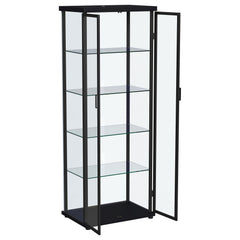 Aero Black Curio Cabinet - Ornate Home