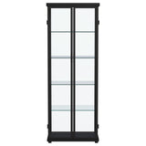 Aero Black Curio Cabinet - Ornate Home